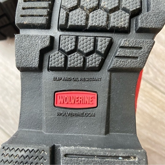 Wolverine Red Safety Protective Field Leather Workboots - Picture 10 of 15